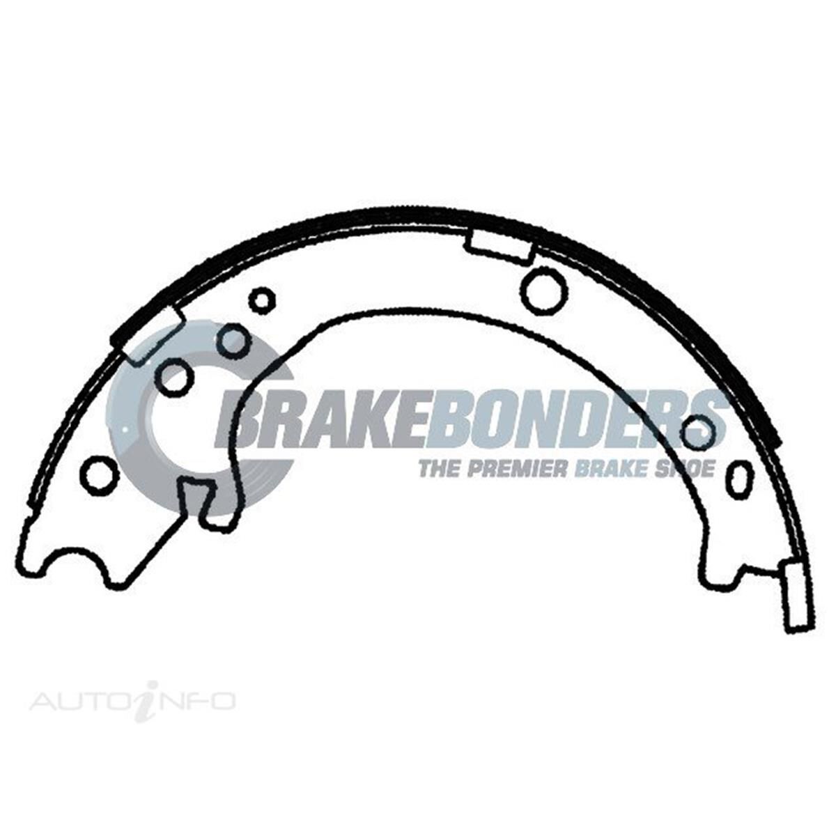 Brake Shoes - Honda Parking Brake 198mm, , scaau_hi-res