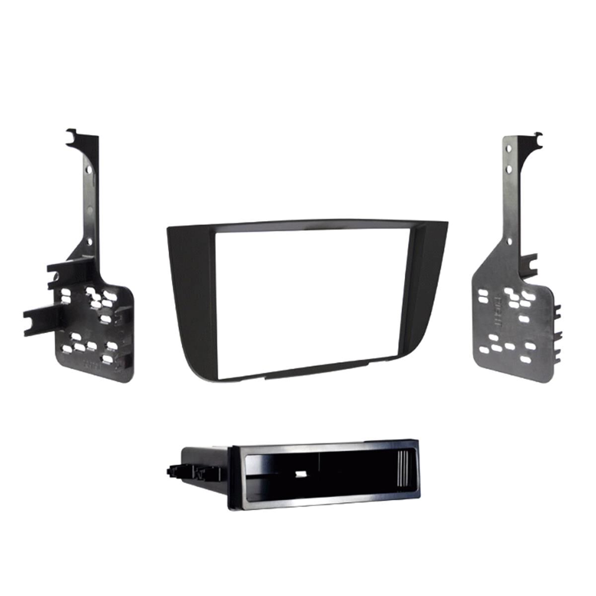 SINGLE & DOUBLE DIN MATTE BLACK FACIA KIT TO SUIT TOYOTA - KLUGER GRANDE, , scaau_hi-res