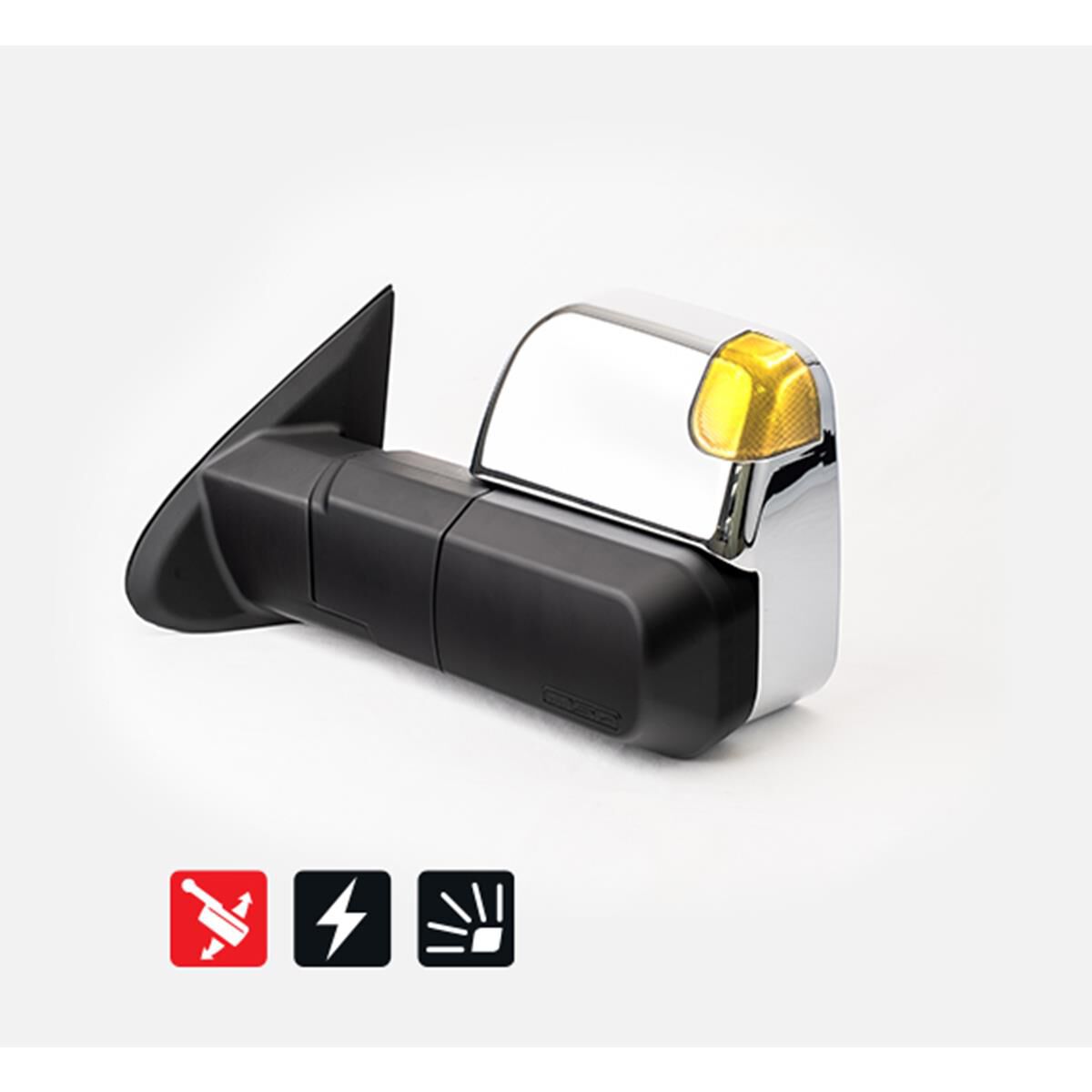 MITSUBISHI PAJERO SPORT 2015-CURRENT, CHROME, ELECTRIC, INDICATORS, POWERFOLD - BOTH WIRES, , scaau_hi-res