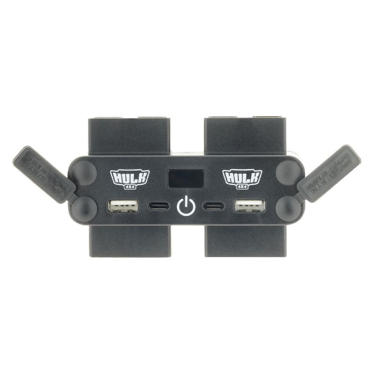 4 WAY 12/24V DC POWER ADAPTOR 4x 50A PLUGS USB'S & VOLTMETER TOUCH SWITCH, , scaau_hi-res