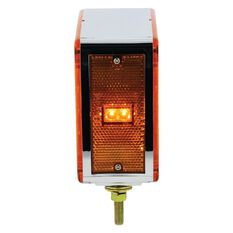 PKT 2 LED FRONT & SIDE INDCATR LAMP 12V DOUBLE BOLT MNT 0.3m LEAD, , scaau_hi-res