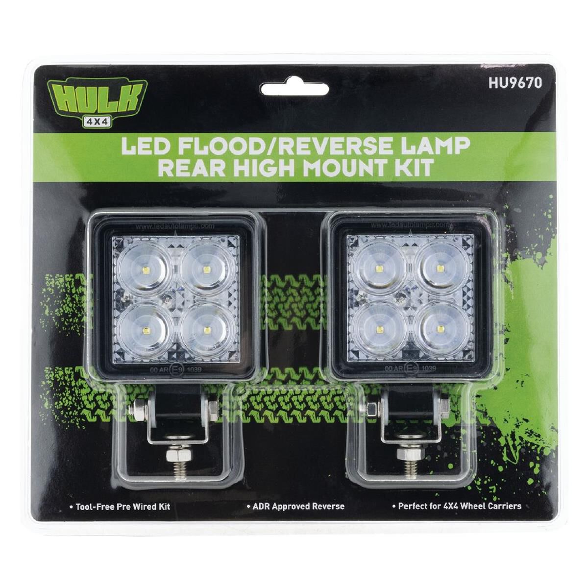 WORKLAMP KIT 12V INCL 2x LED W/LAMPS WITH 5m CABLE, PLUGS & CONNECTORS, , scaau_hi-res