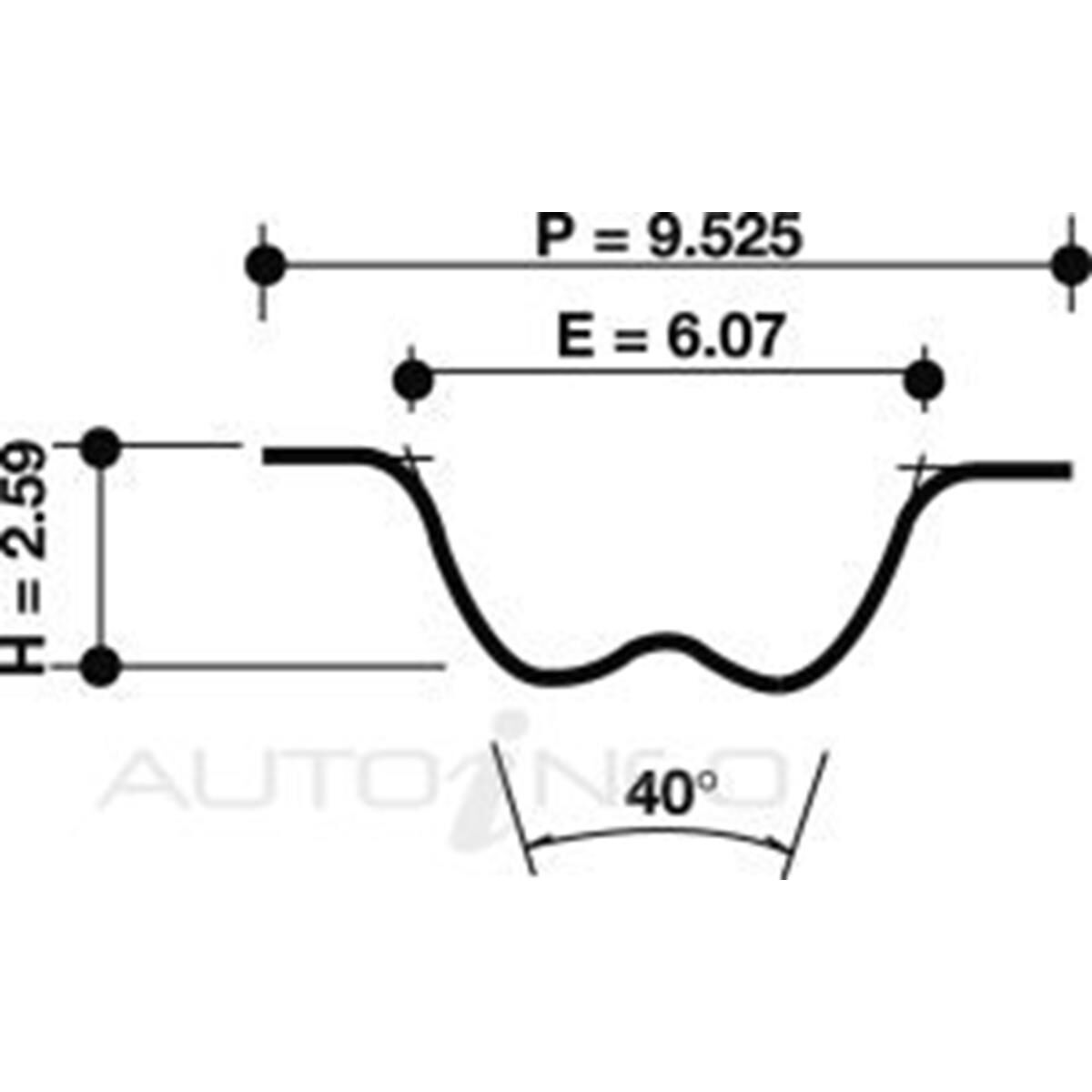 TIMING BELT 123SHX190H T124, , scaau_hi-res