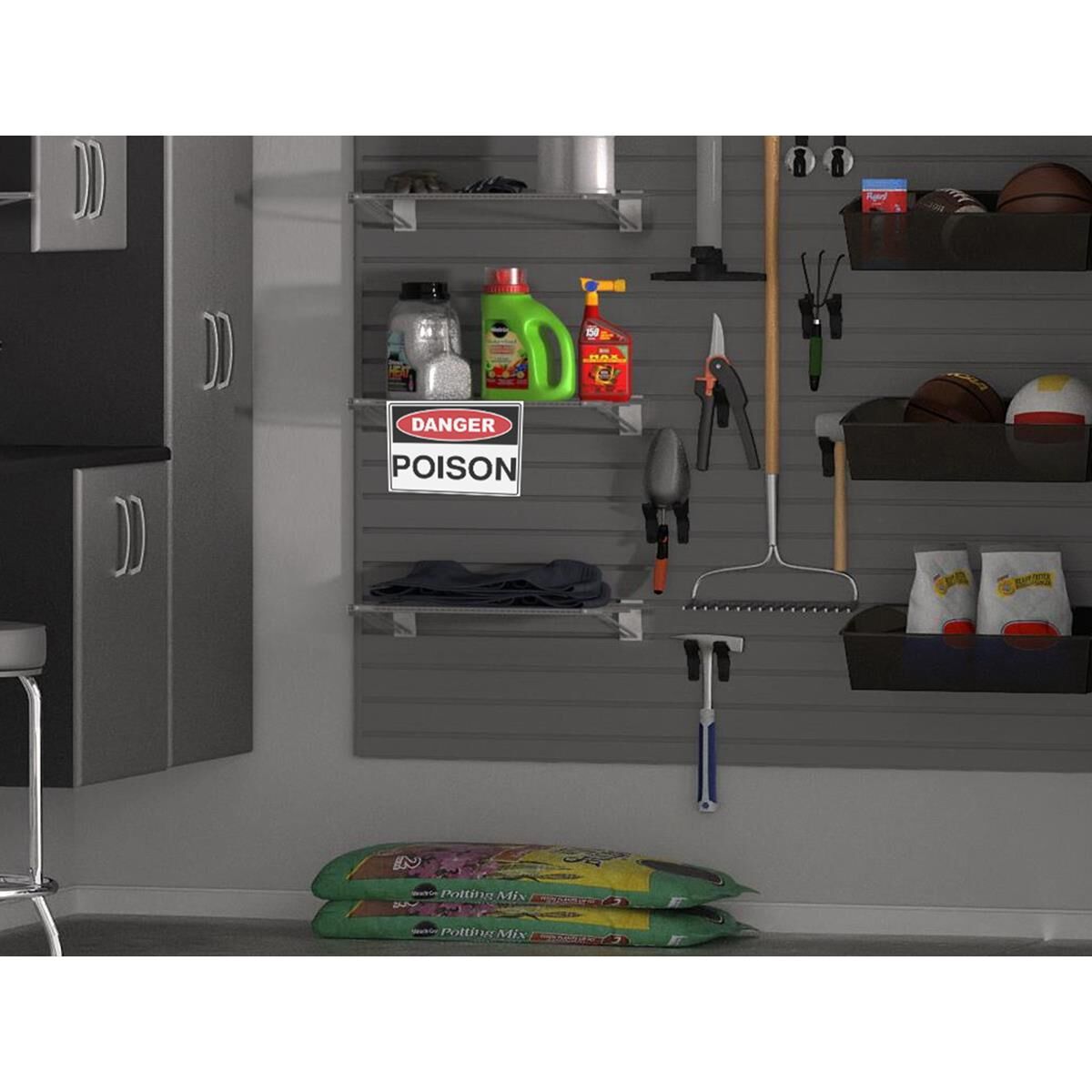 POISON SIGN 25CM, , scaau_hi-res