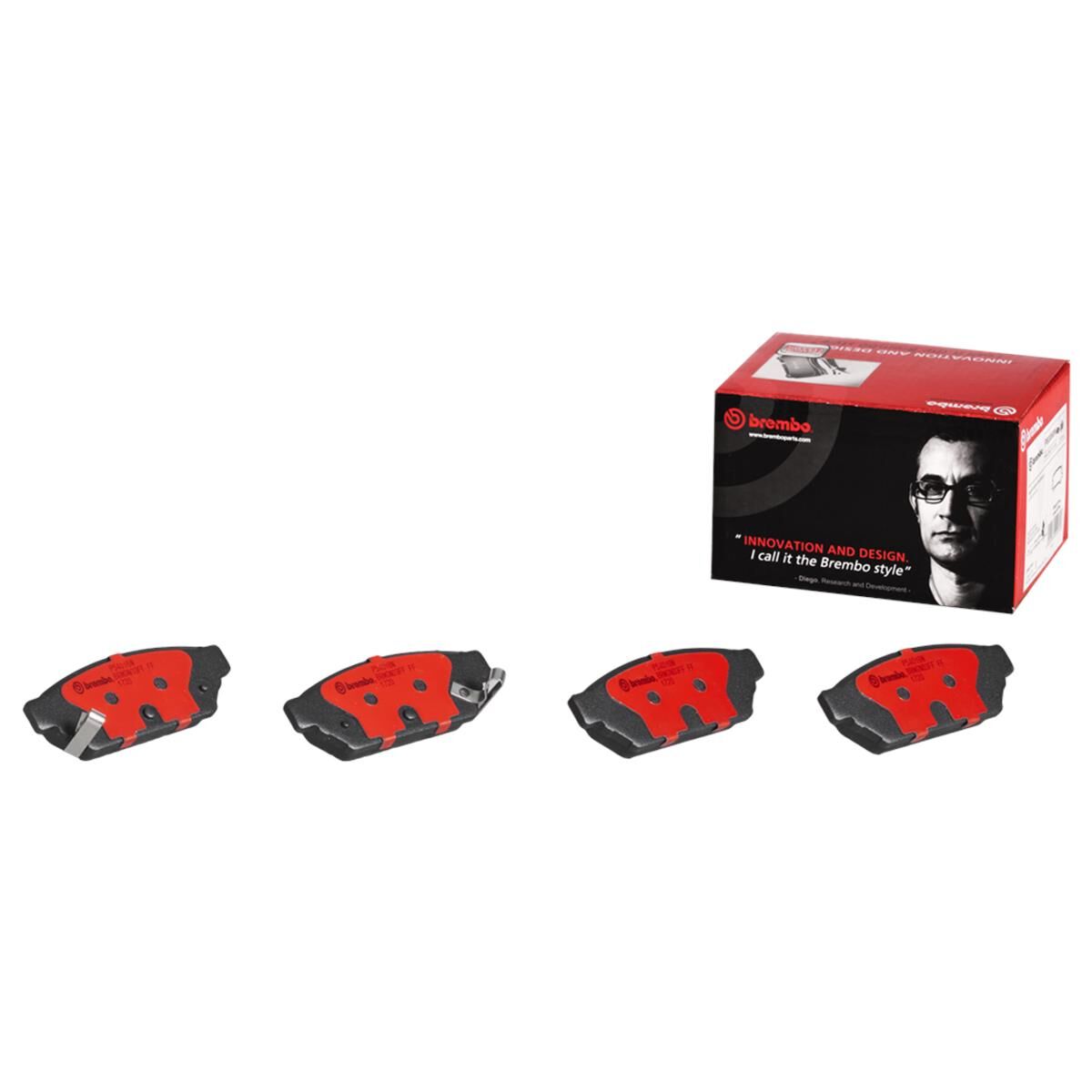 BREMBO DISC PAD SET NAO CERAMIC, , scaau_hi-res