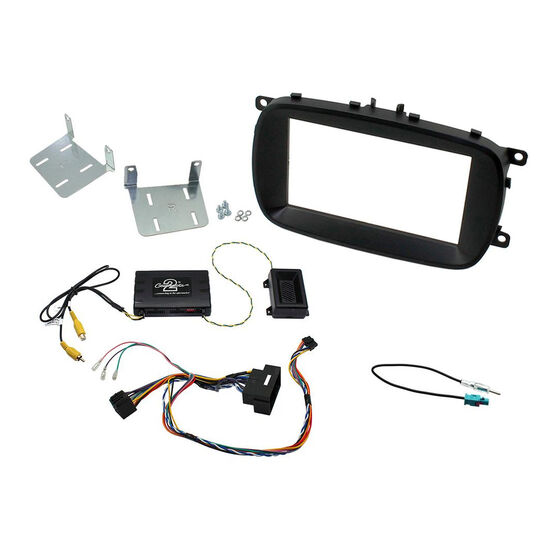 INSTALL KIT TO SUIT FIAT 500X (BLACK), , scaau_hi-res