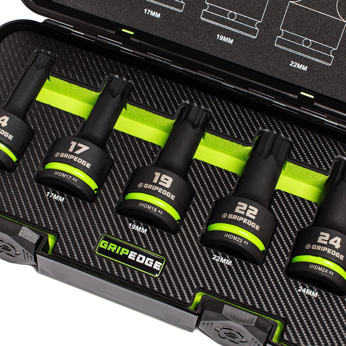 GRIPEDGE 3/4DR MET IMPACT HEX DR SET 5PC, , scaau_hi-res