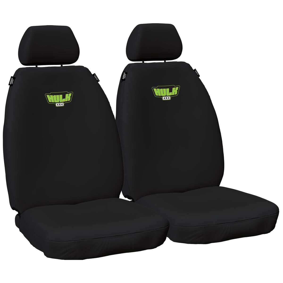 HD CANVAS SEAT COVERS TOYOTA PRADO 150 SERIES FRONTS BLK 06/21-, , scaau_hi-res