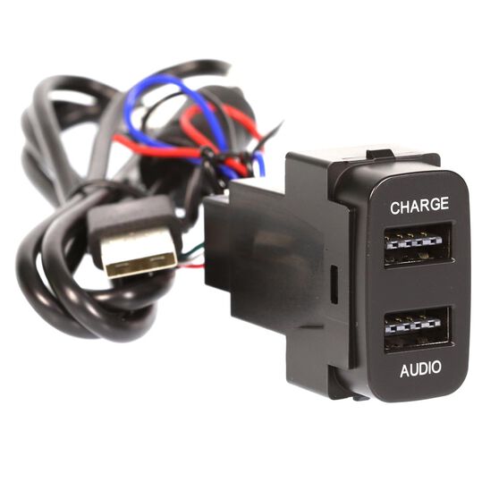 DUAL USB CHARGE / SYNC TO SUIT VARIOUS MITSUBISHI VEHICLES, , scaau_hi-res