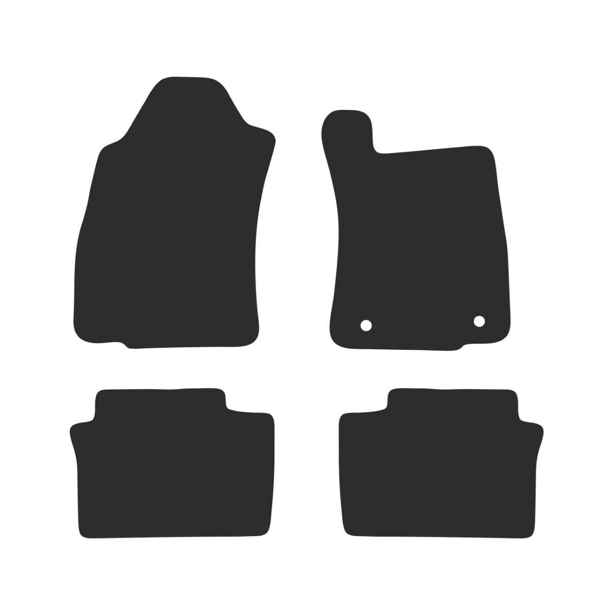 EXECUTIVE RUBBER CAR MATS FOR TOYOTA HILUX EXTRA CAB (8TH GEN FACELIFT AUTO) 2020 ONWARDS, , scaau_hi-res