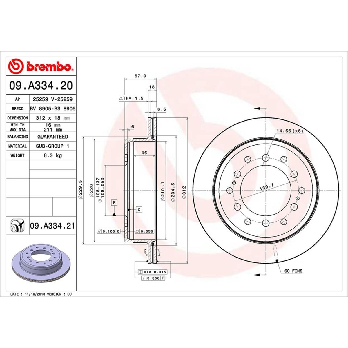 BREMBO DISC ROTOR, , scaau_hi-res