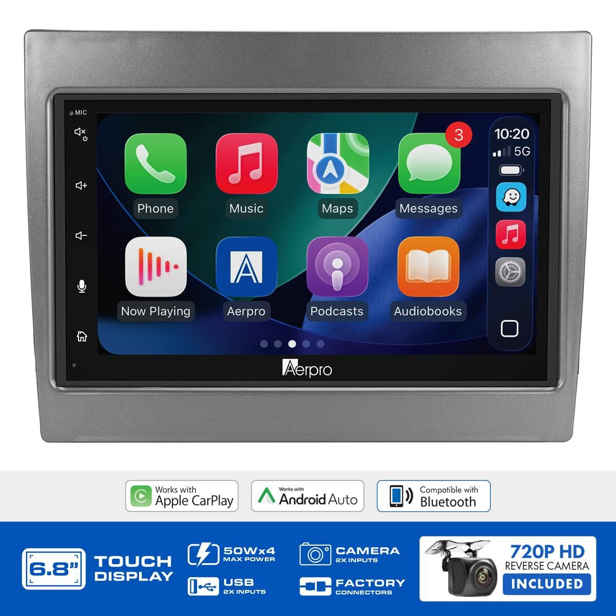AERPRO 6.8" MULTIMEDIA RECEIVER HEAD UNIT KIT TO SUIT HOLDEN COMMODORE VY-VZ &ndash; AX9056GK, , scaau_hi-res