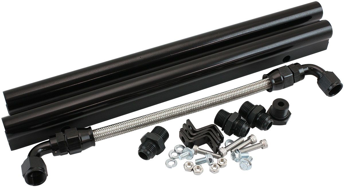 SBF EFI FUEL RAIL KIT INTAKE MANIFOLD AIR GAP WINDSOR, , scaau_hi-res