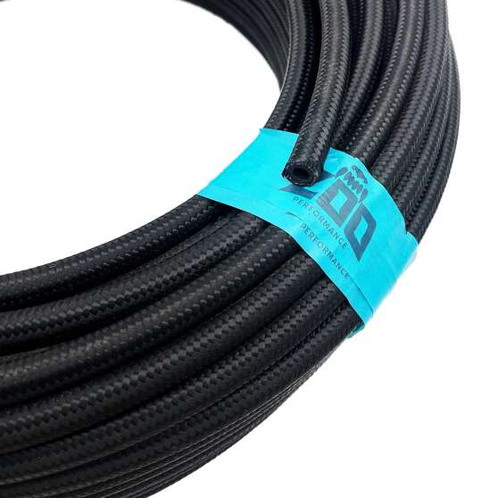 100 SERIES AN16 NYLON BRAIDED HOSE  - BLACK, , scaau_hi-res
