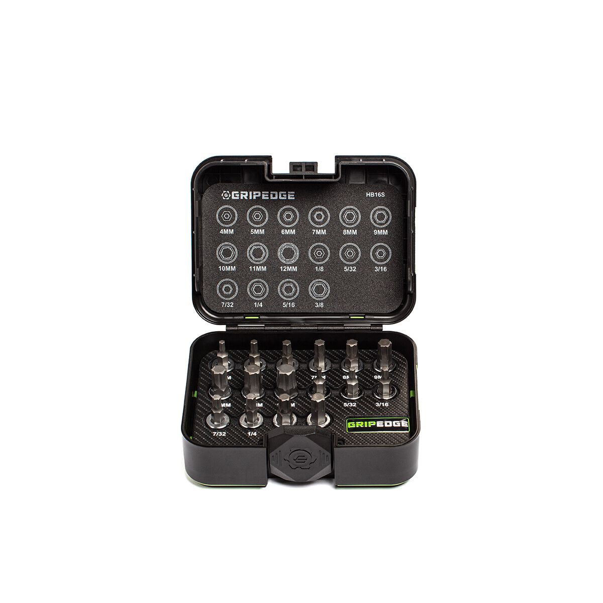 GRIPEDGE 3/8DR MET SAE HEX DR SET 16PC, , scaau_hi-res