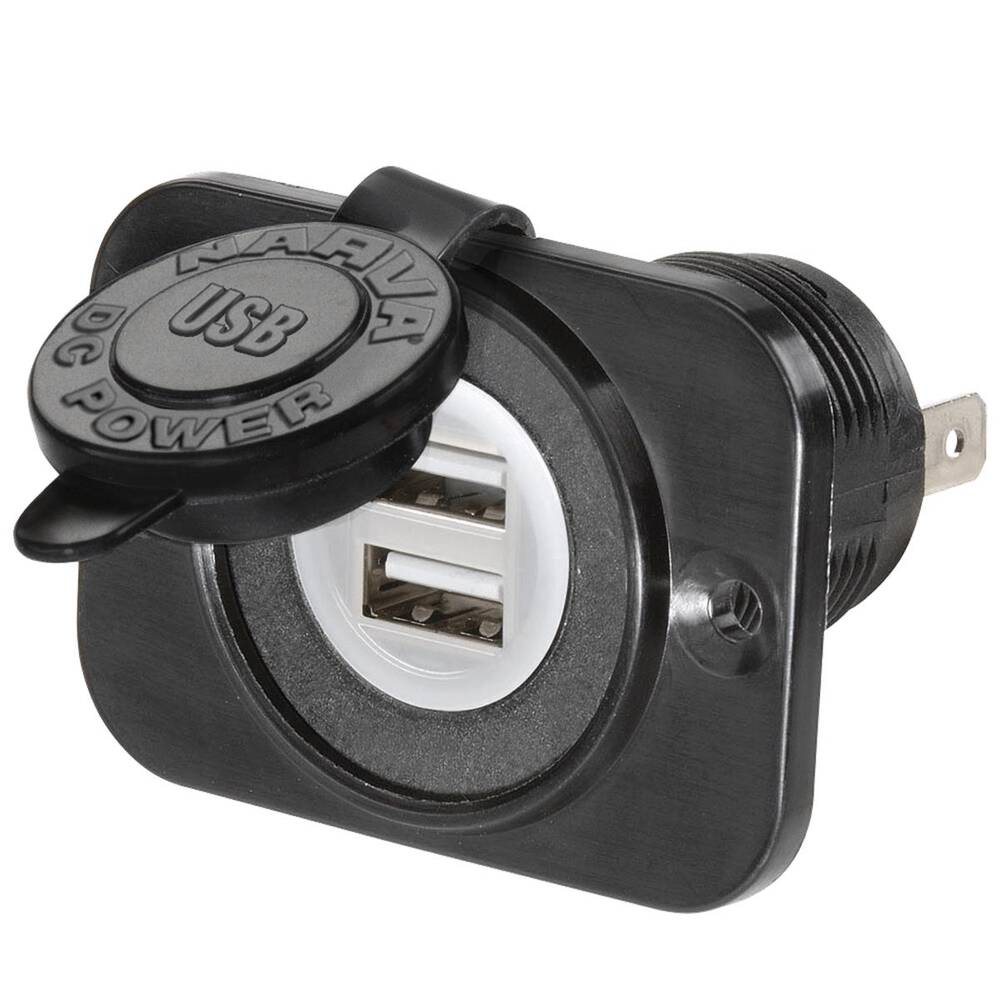 Socket 5v 5V Dual USB Socket - 2.5 Amp, Flush Mount | Supercheap Auto