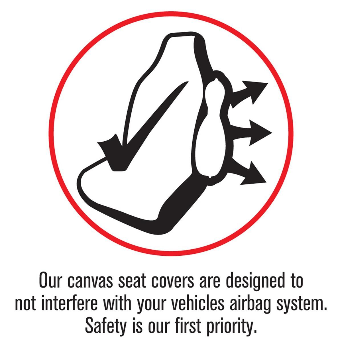 TRADIES CANVAS READY MADE SEAT COVERS - REAR, BLACK, SUITS GWM UTE CANNON, , scaau_hi-res