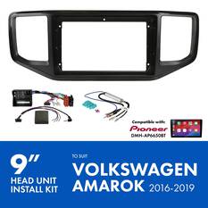 9" HEAD UNIT INSTALL KIT TO SUIT VOLKSWAGEN AMAROK 2016-2019, , scaau_hi-res