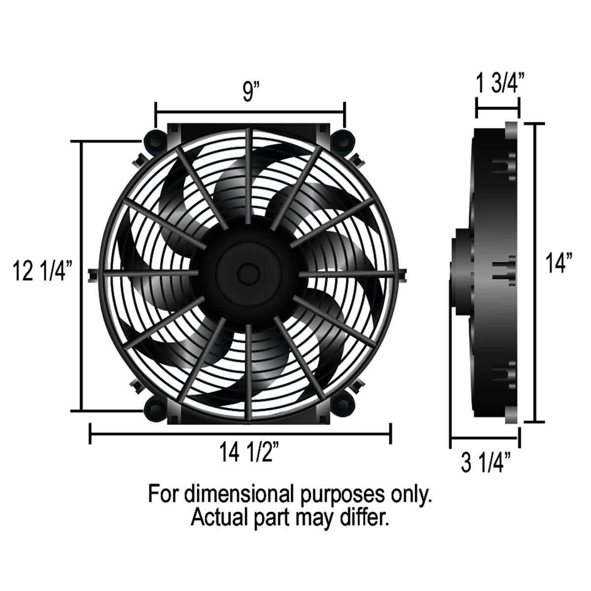 Tornado Elect. Fan/Thrmostat Kit 14 Inch, , scaau_hi-res