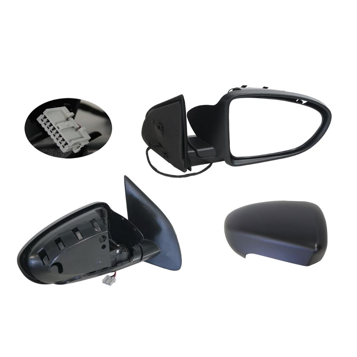 NISSAN DUALIS  J10  01/2007 ~ 05/2014  ELECTRIC DOOR MIRROR  RIGHT HAND SIDE  PLUG: 5 PIN TYPE, , scaau_hi-res