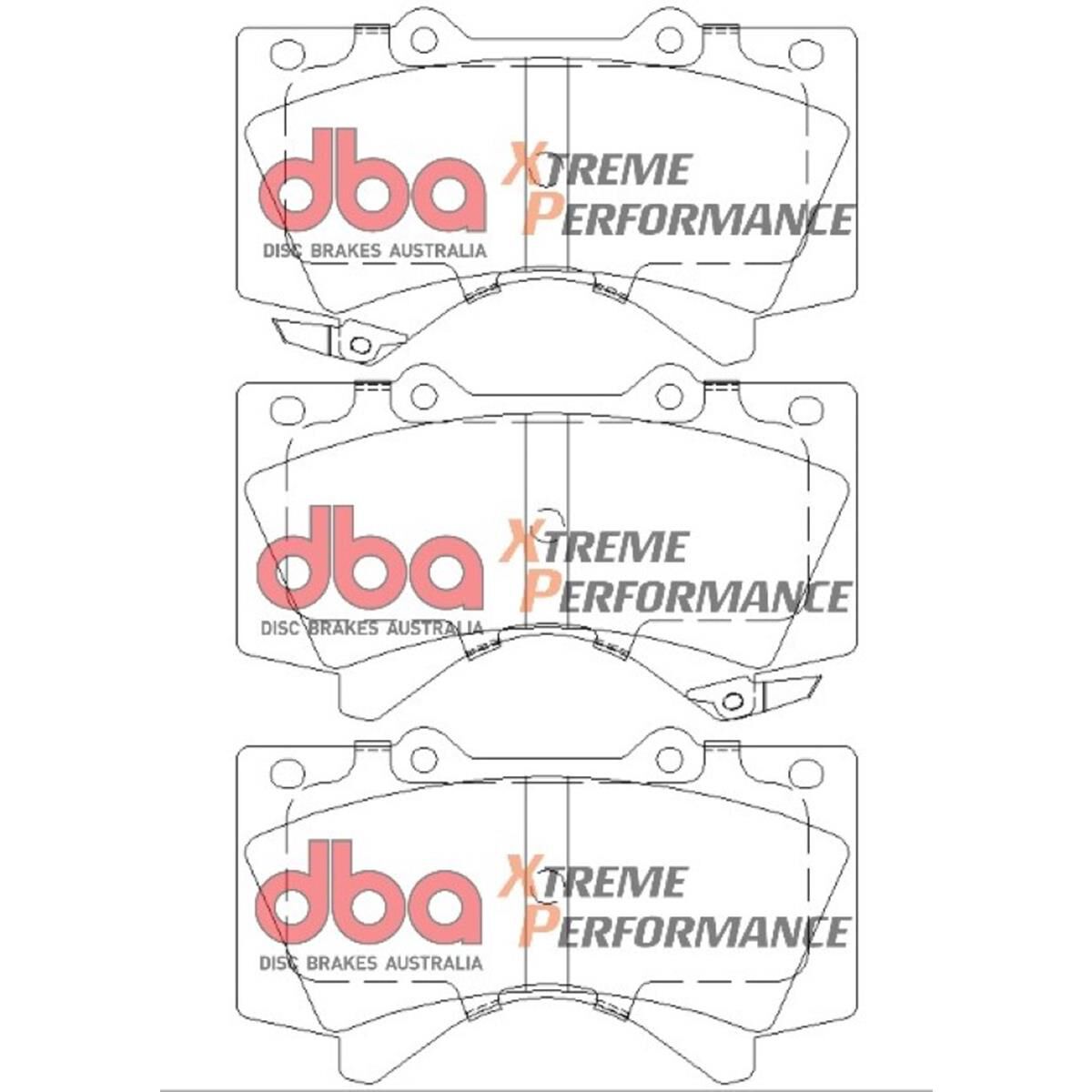 DBA XP PERFORMANCE BRAKE PADS Toyota Landcruiser & Tundra 2007-2014, , scaau_hi-res