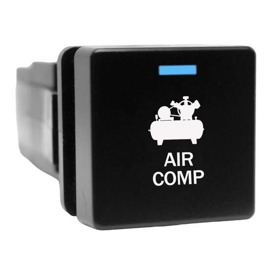 SWITCH PUSH BUTTON ON/OFF 12V AIR COMPRESSOR T/S ISUZU D-MAX MUX, BT-50 2020 On, , scaau_hi-res