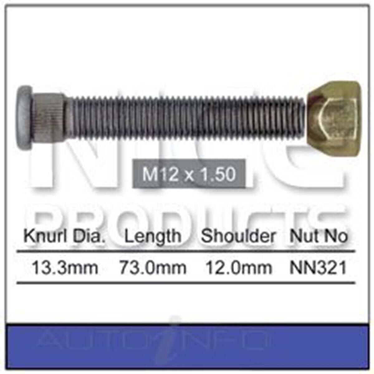 Long Stud & Nut, , scaau_hi-res