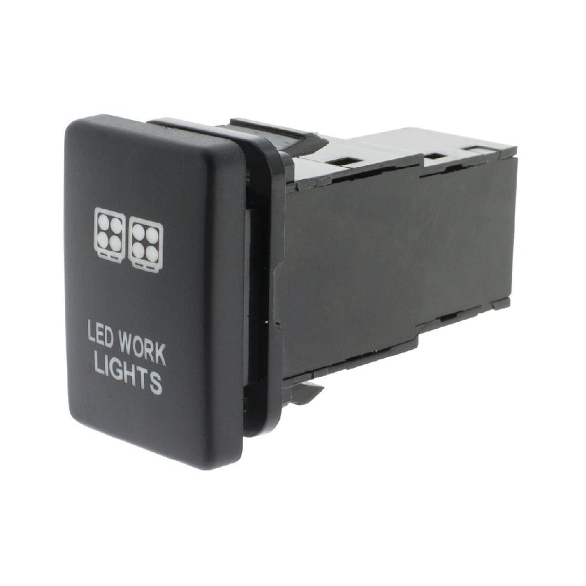 SWITCH PUSH BUTTON ON / OFF OE RPL 12V WORK LIGHT AMBER ILLUM T/S LATE TOYOTA, , scaau_hi-res