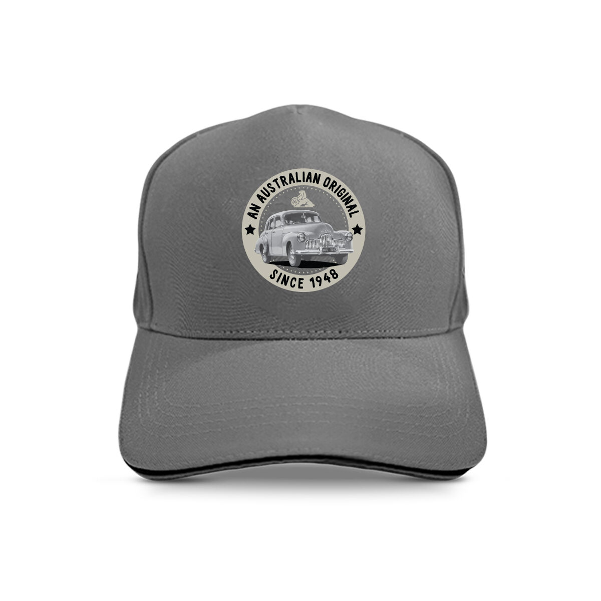 ADULT 5-PANEL CAP-GREY [AN AUSTRALIAN 1948 ORIGINAL], , scaau_hi-res