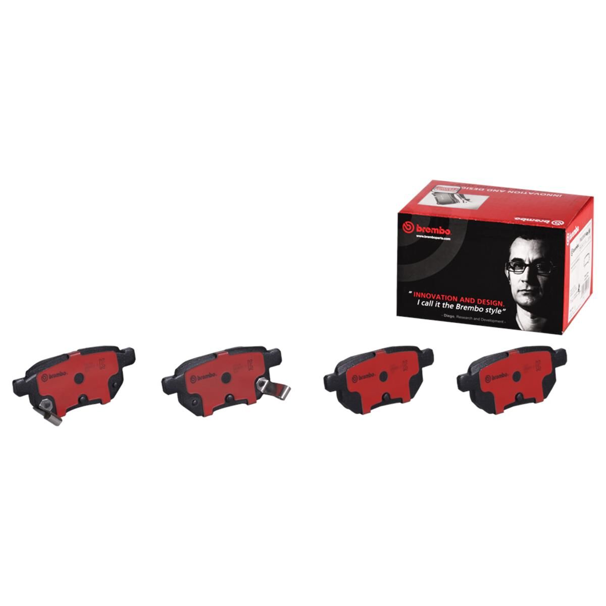 BREMBO DISC PAD SET NAO CERAMIC, , scaau_hi-res