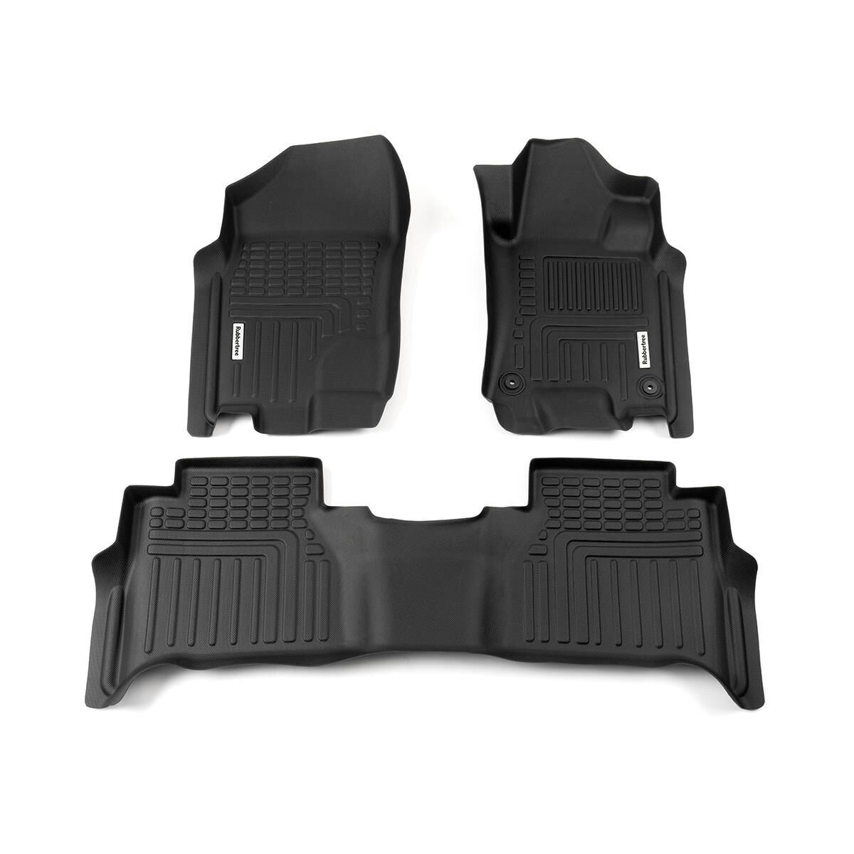 DEEP DISH FLOOR LINERS FOR NISSAN NAVARA 2021+ DUAL CAB FULL SET, , scaau_hi-res