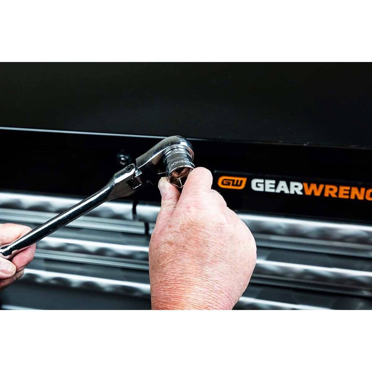 SOCKET HANDLE SET RATCHET FLEX FULL POLISH 1/4", 3/8", 1/2" & 3/8" STUBBY 4PC, , scaau_hi-res