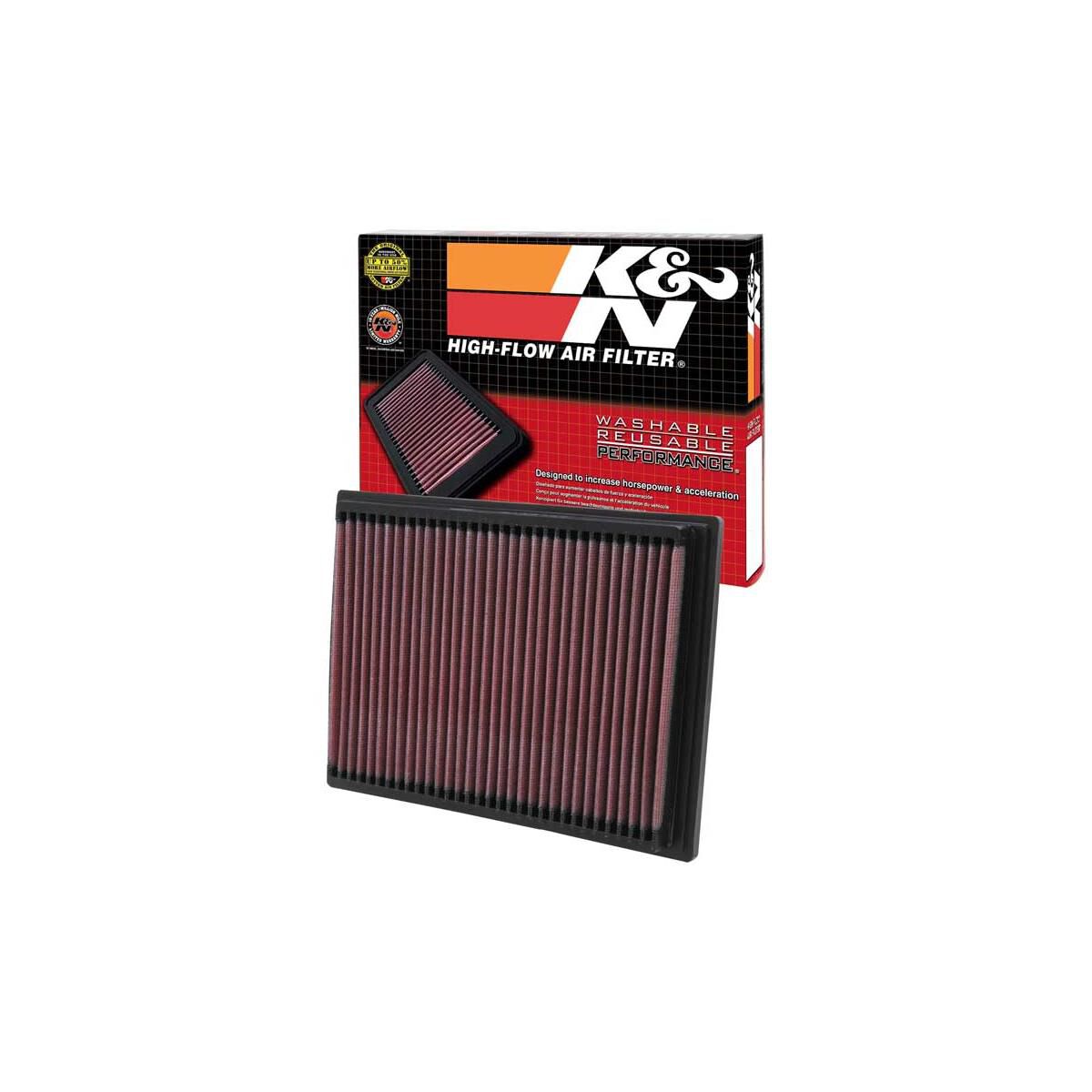 K&N HI-FLOW AIR FILTER - REUSABLE, , scaau_hi-res