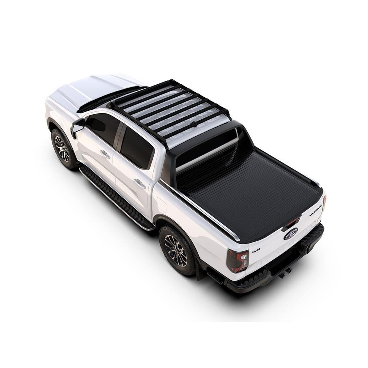 FRONT RUNNER FORD RANGER T6.2 WILDTRAK/RAPTOR DOUBLE CAB (2022-CURRENT) SLIMSPORT ROOF RACK KIT / LIGHTBAR READY, , scaau_hi-res