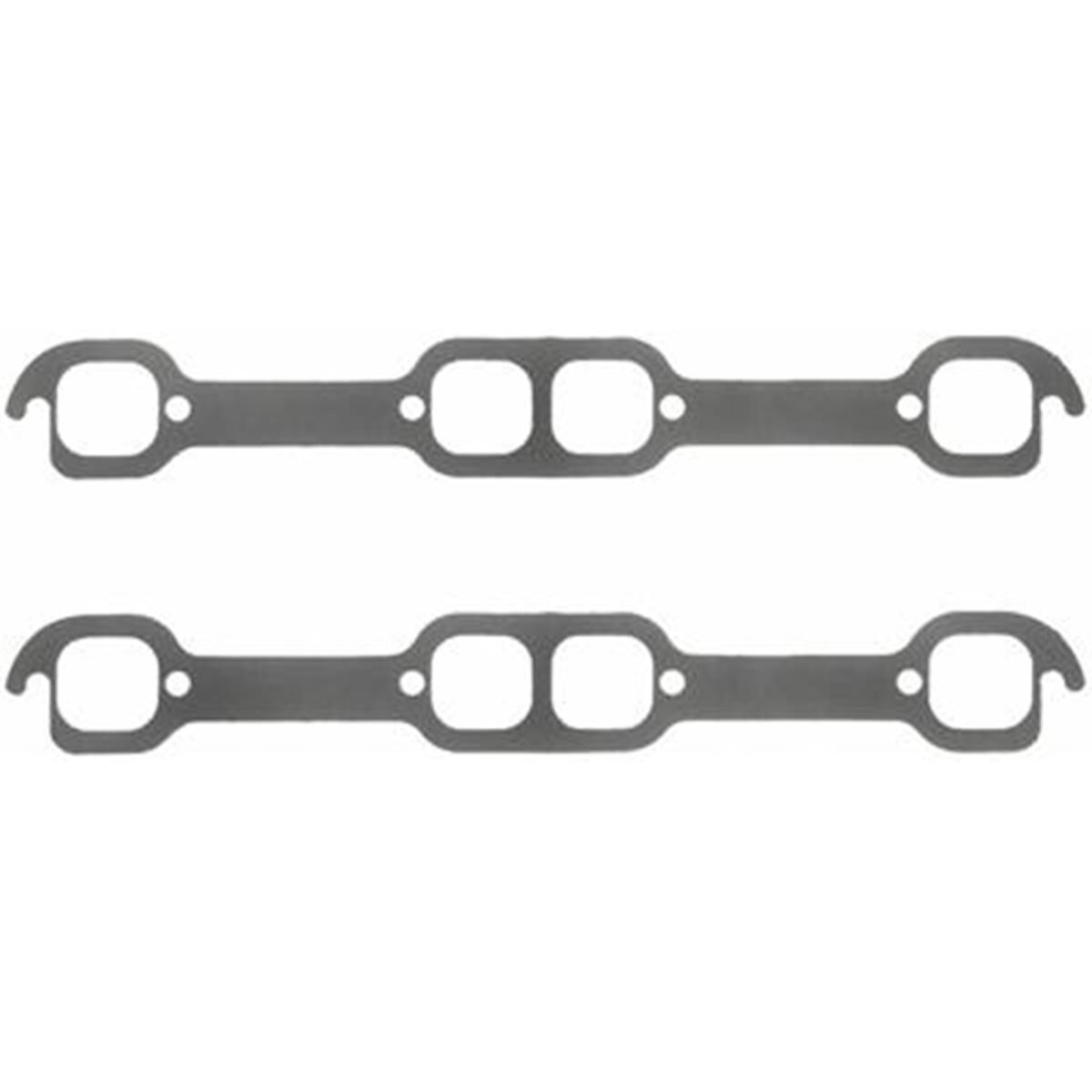 SBC 18DEG.EXHAUST GASKETS  STEEL CORE, 1.74 X 1.60, , scaau_hi-res