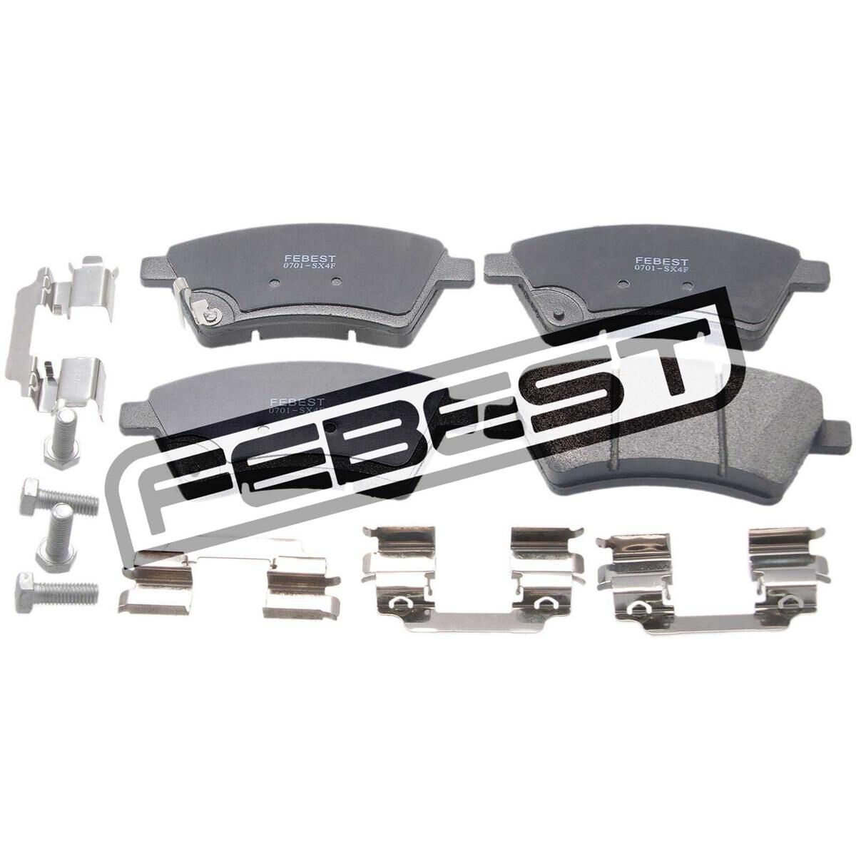PAD KIT, DISC BRAKE, FRONT - KIT (INCLUDING BOLTS, WITH ANTI SQUEAL SHIM), , scaau_hi-res