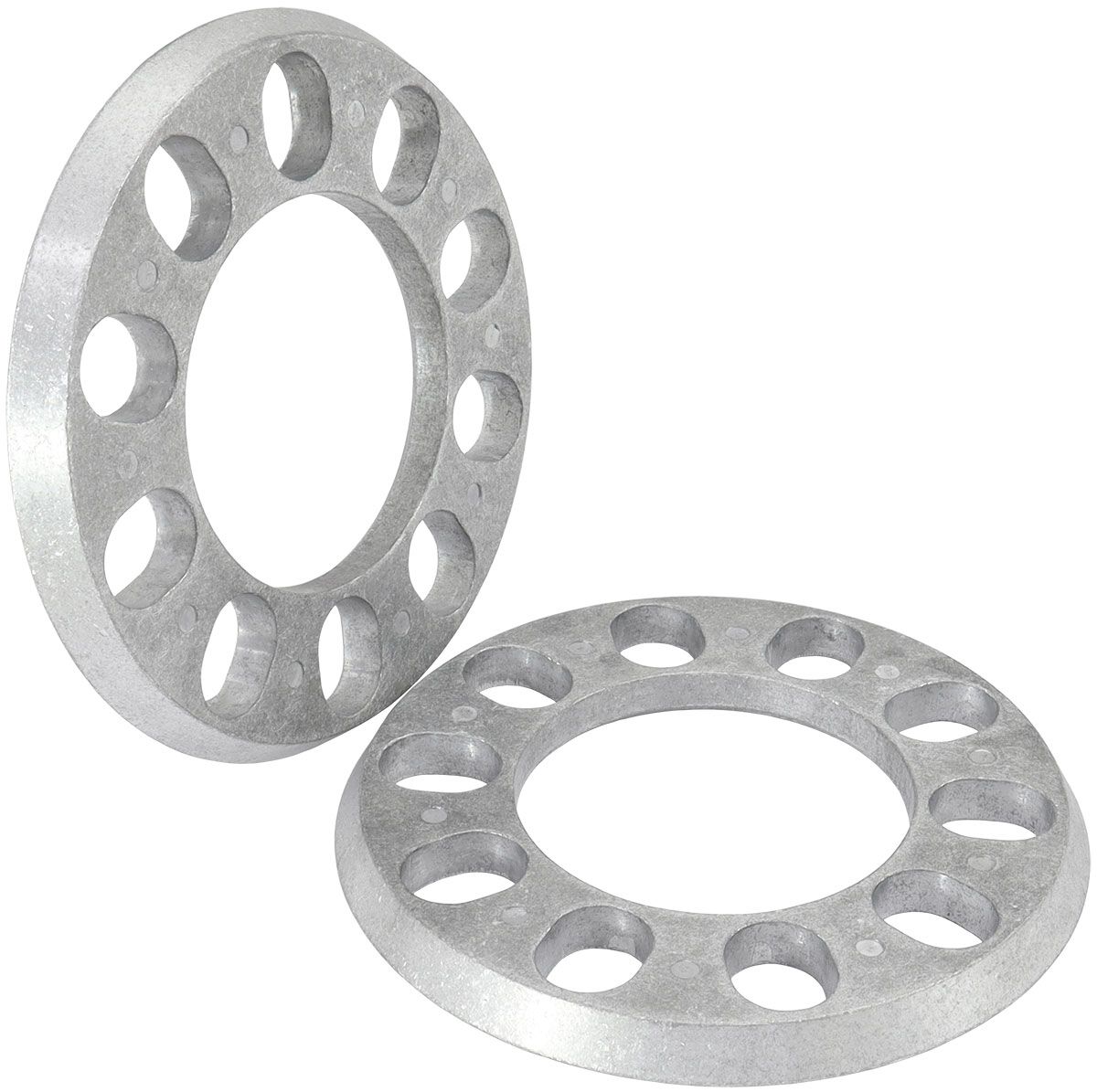 SLIP ON WHEEL SPACERS 7/16" 11MM PAIR ALLOY 5X 4.5"-5" BC, , scaau_hi-res