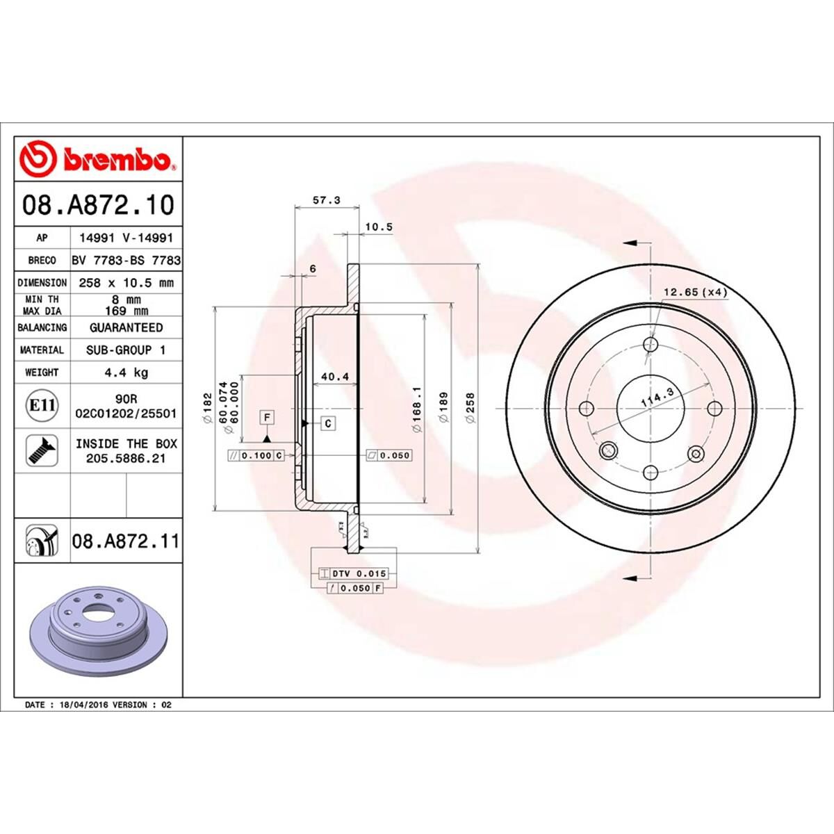 BREMBO DISC ROTOR, , scaau_hi-res