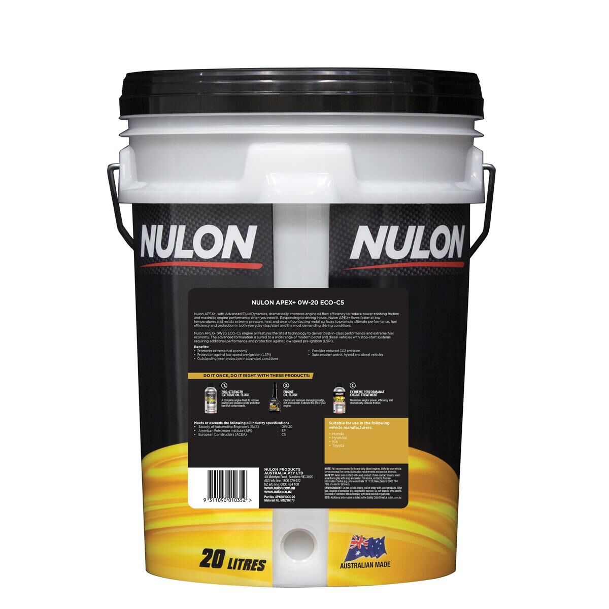20L NULON APEX+ 0W-20 ECO-C5, , scaau_hi-res