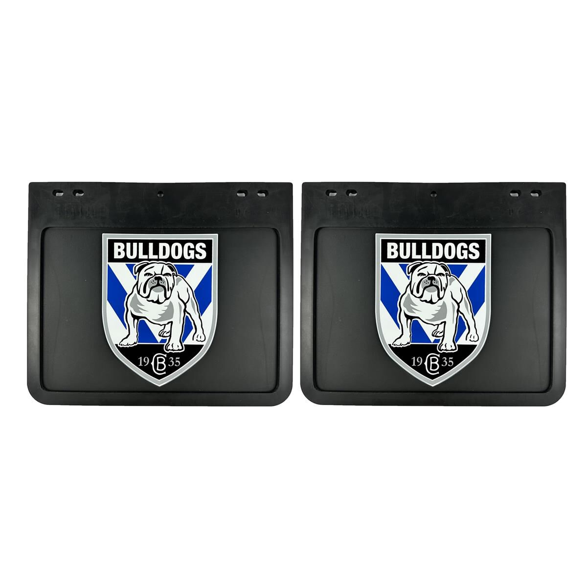 250MM DROP X 300MM WIDTH BLACK MONO MUDFLAP  - BULLDOGS, , scaau_hi-res