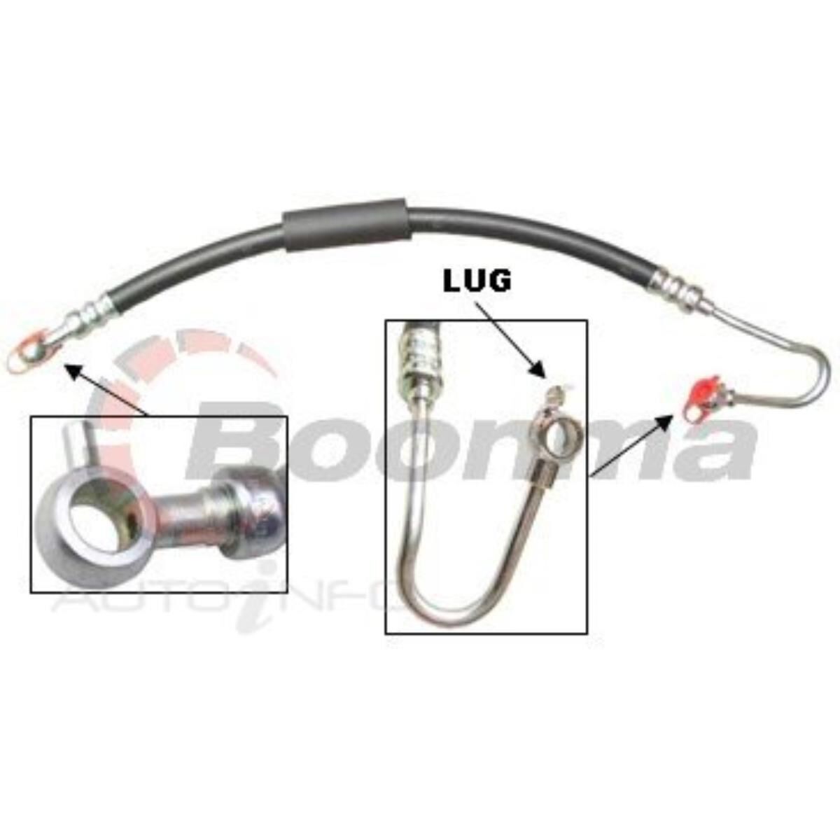 PATROL GQ 4.2L TD42 P/S HOSE, , scaau_hi-res