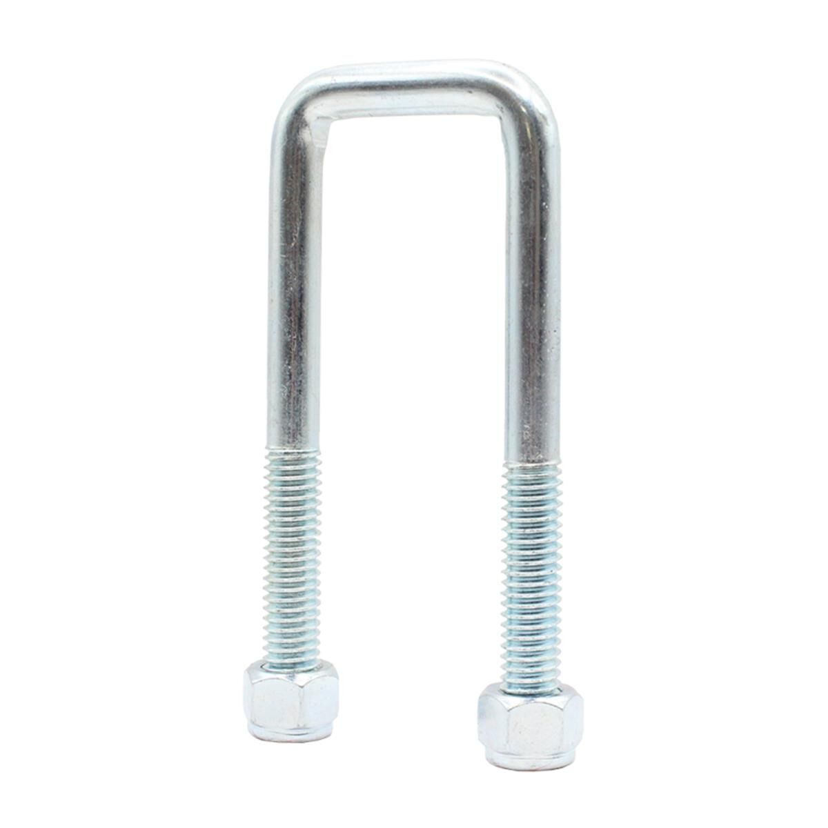 Sunrise U-Bolts with Nyloc Nut 1/2" Zinc - 40mm Square, 125mm, , scaau_hi-res