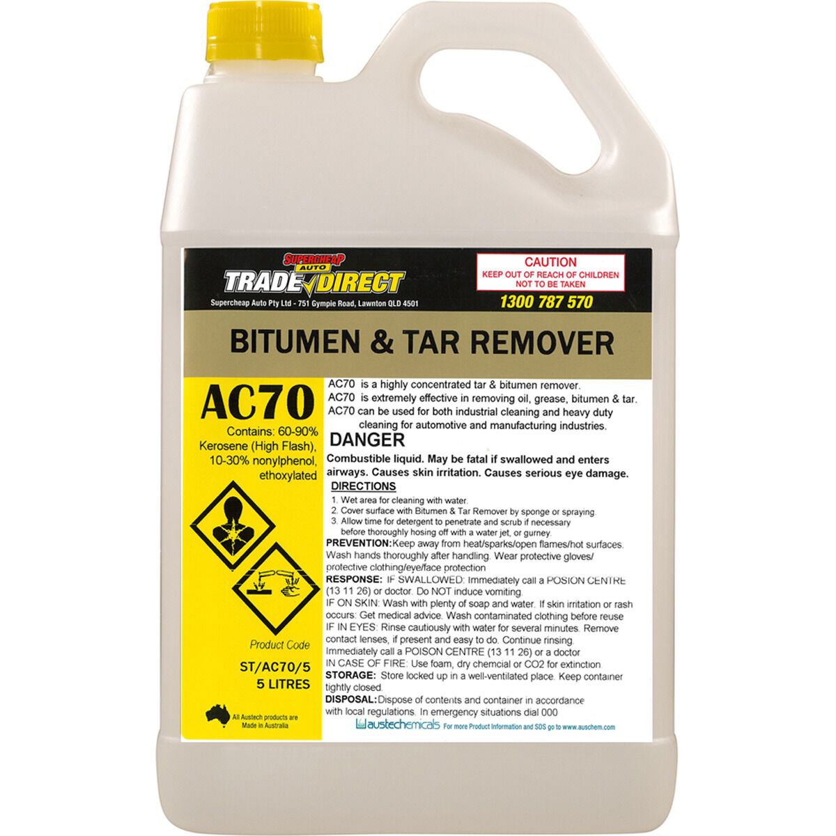 SUPERCHEAP AUTO TRADE BITUMEN & TAR REMOVER 5L, , scaau_hi-res