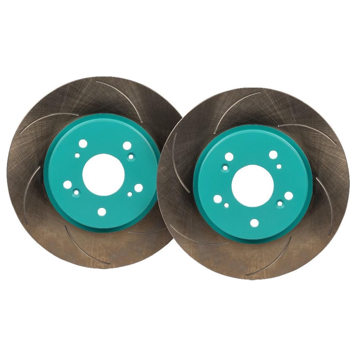 PROJECT MU BRAKE ROTORS PAIR SCR PURE PLUS6 GREEN 300X28MM, , scaau_hi-res