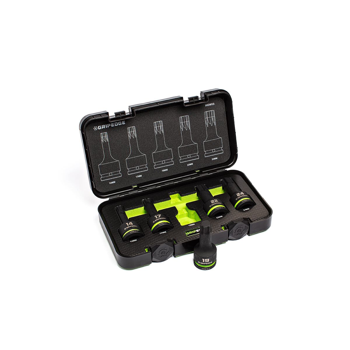GRIPEDGE 3/4DR MET IMPACT HEX DR SET 5PC, , scaau_hi-res