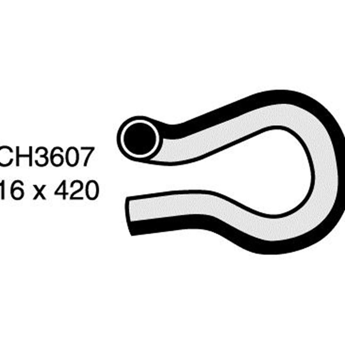 HEATER HOSE - HOLDEN TF RODEO 2.8L I4 DIESEL TURBO - AUTOMATIC & MANUAL, , scaau_hi-res