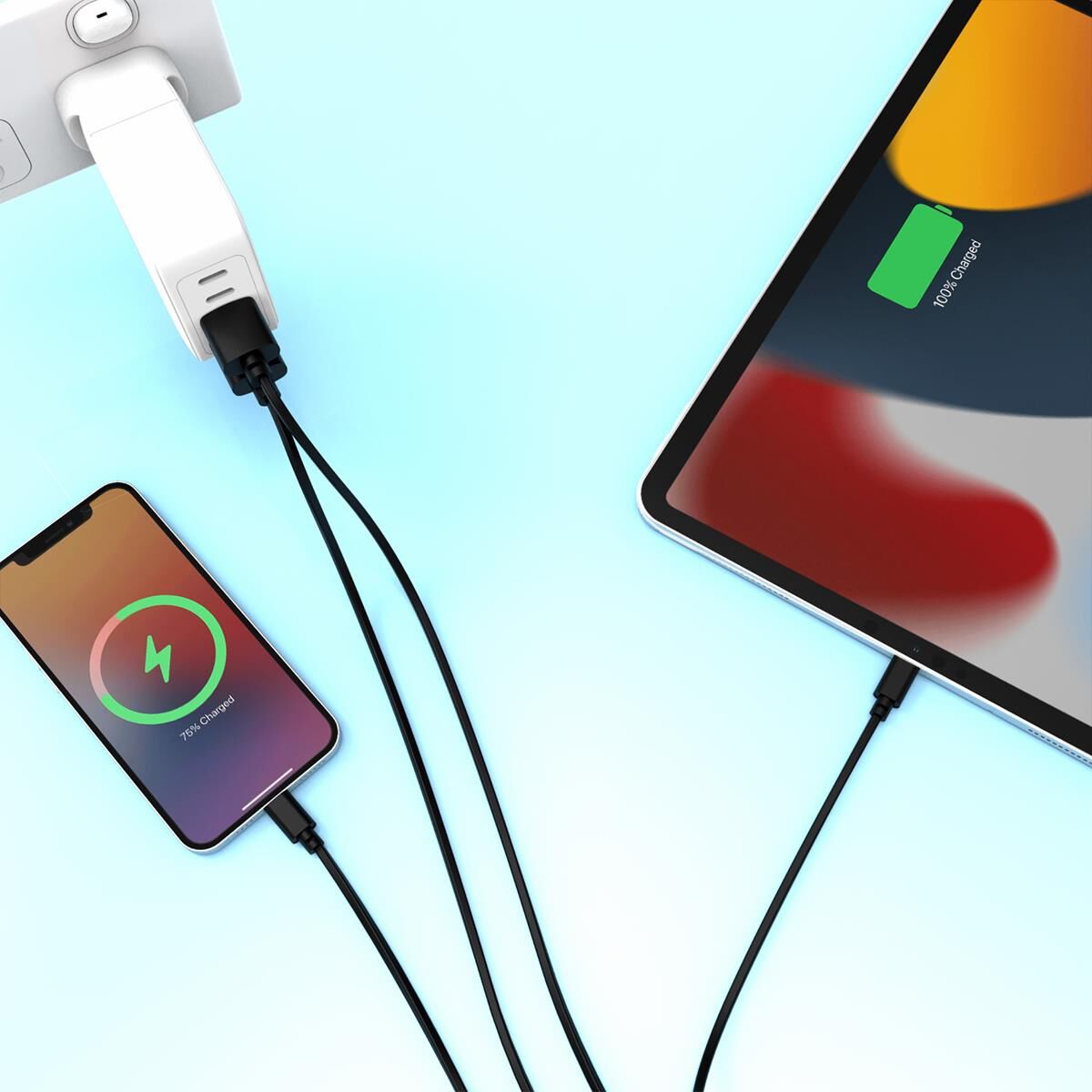 LASER MFI LIGHTNING CABLE 2 PACK &ndash; BLACK, 2M, FAST CHARGE & DURABLE DESIGN, , scaau_hi-res