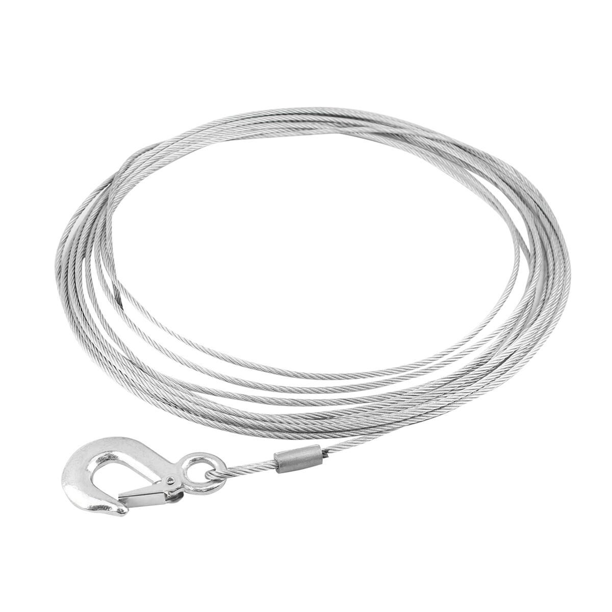 Sunrise Winch Cable Only with Eye Hook 10m Spare, , scaau_hi-res