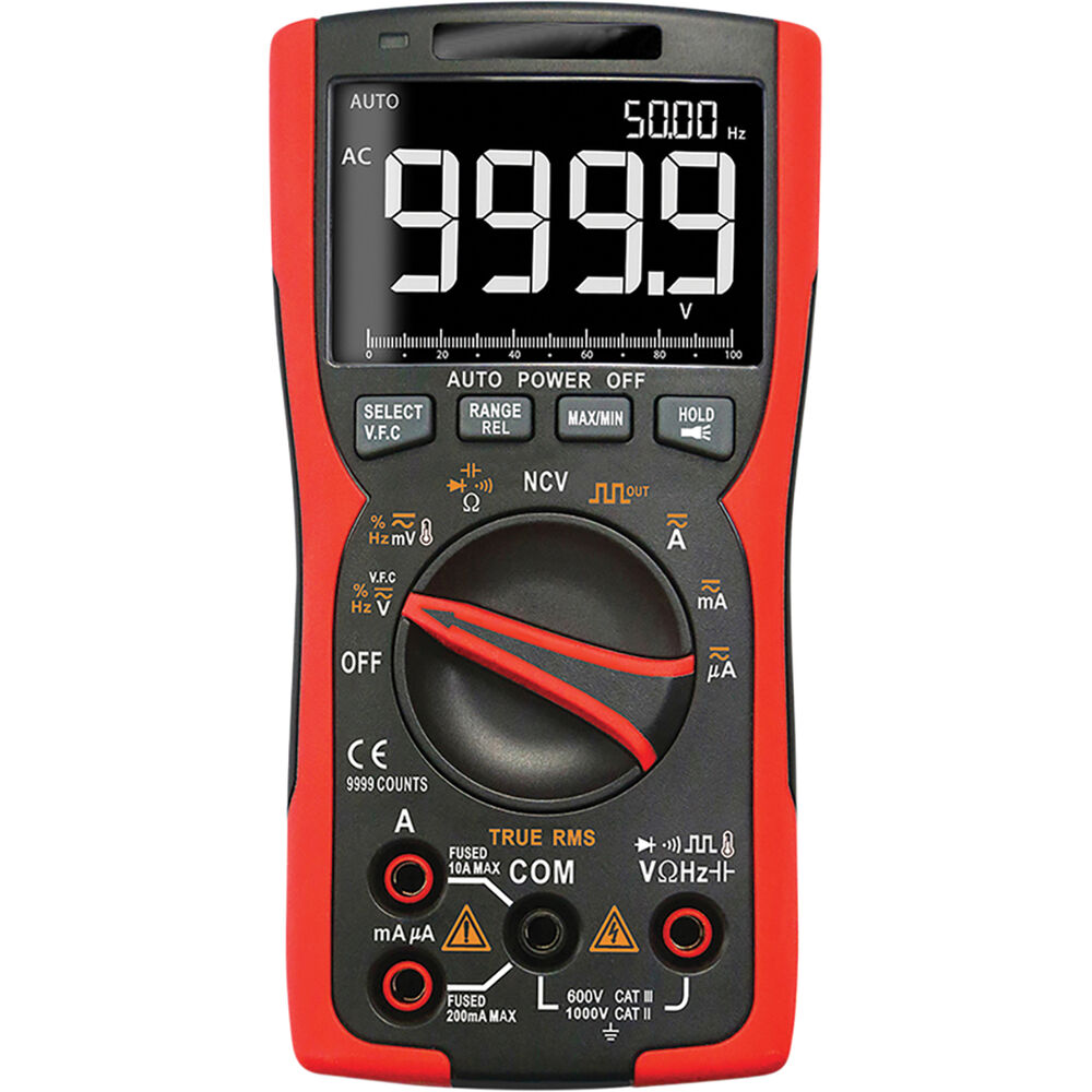 Endeavour Auto Ranging Multimeter Rotary Dial, 600V, CAT III, ET2301R Supercheap Auto