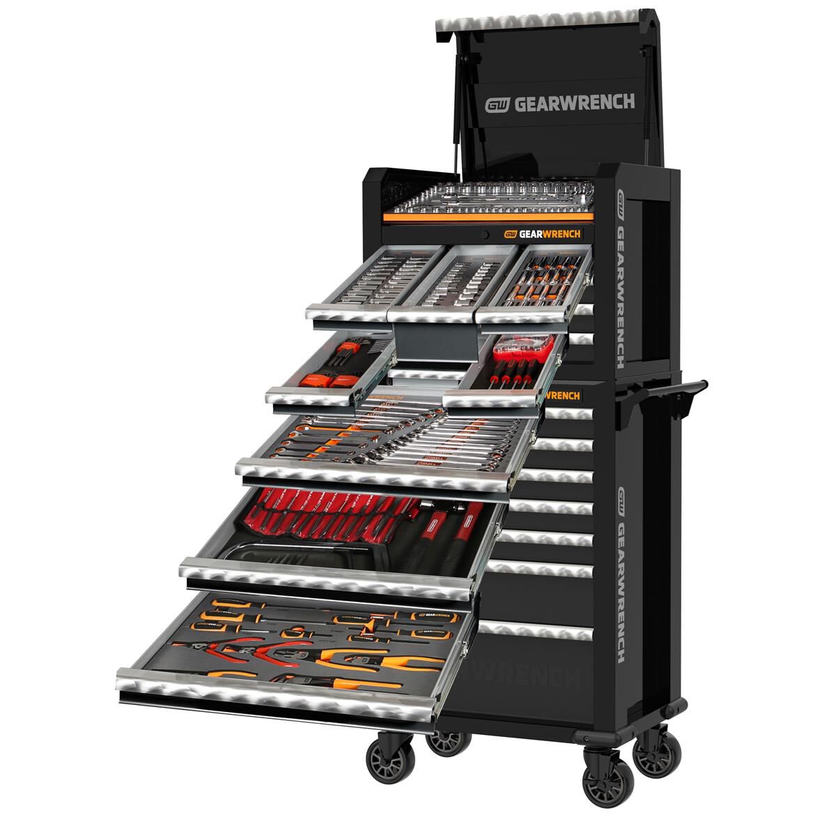 326PC COMB TOOL KIT+28" CHEST & TROLLEY, , scaau_hi-res